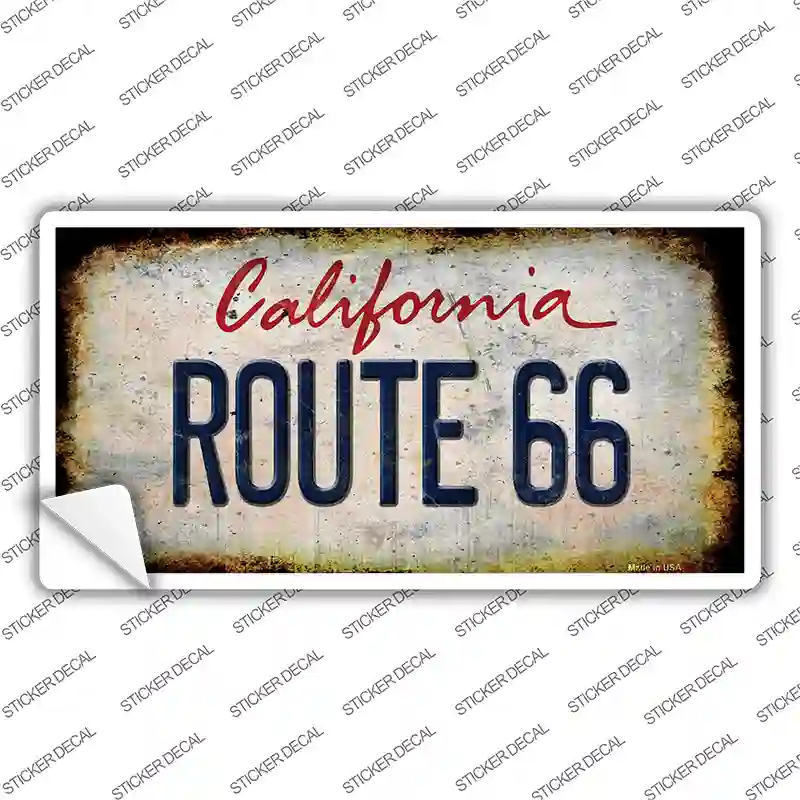 Route 66 California Novelty Sticker Decal