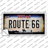 Route 66 Texas Novelty Sticker Decal