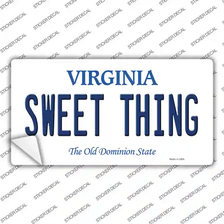 Sweet Thing Virginia Novelty Sticker Decal
