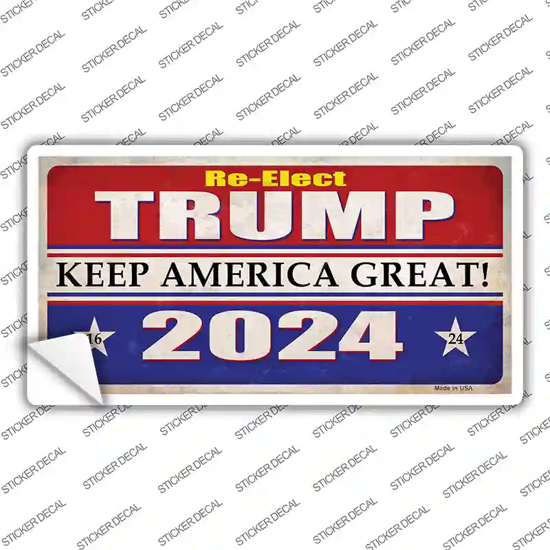 Re-Elect Trump 2024 Novelty Sticker Decal
