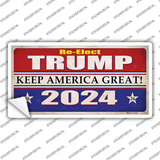 Re-Elect Trump 2024 Novelty Sticker Decal