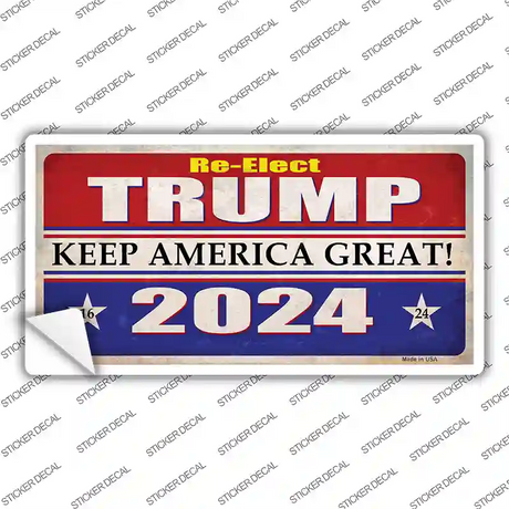 Re-Elect Trump 2024 Novelty Sticker Decal