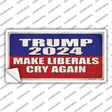 Trump Make Liberals Cry Again Novelty Sticker Decal