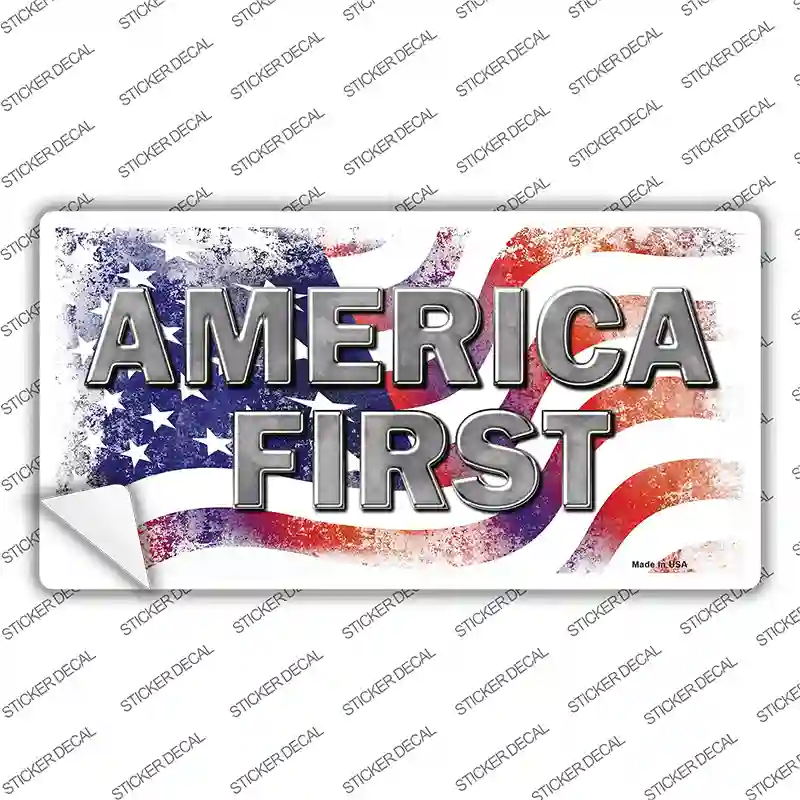 America First Novelty Sticker Decal
