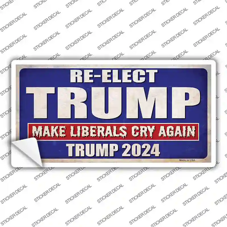 Re-Elect Trump Novelty Sticker Decal