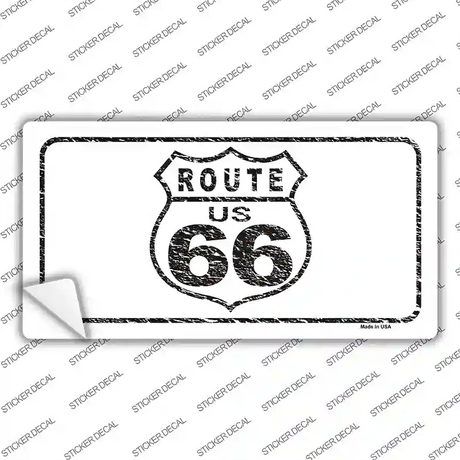 Route 66 Distressed Novelty Sticker Decal