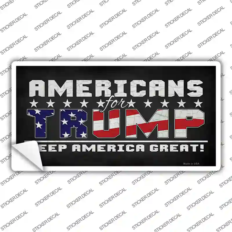 Americans For Trump Novelty Sticker Decal