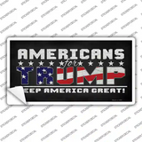 Americans For Trump Novelty Sticker Decal