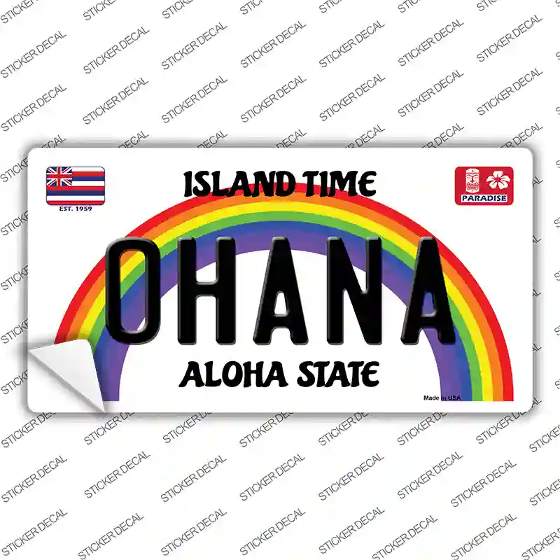Ohana Hawaii Novelty Sticker Decal