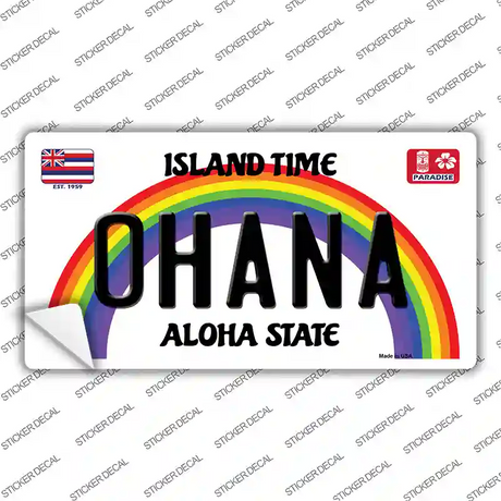 Ohana Hawaii Novelty Sticker Decal