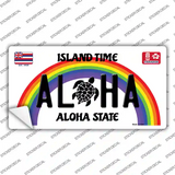 Aloha Turtle Hawaii Novelty Sticker Decal