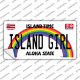 Island Girl Hawaii Novelty Sticker Decal