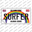 Surfer Hawaii Novelty Sticker Decal