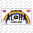 Aloha Hawaii Background Novelty Sticker Decal