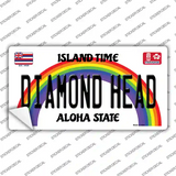 Diamond Head Hawaii Novelty Sticker Decal