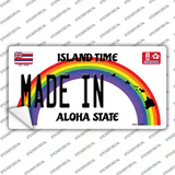 Made In Hawaii Islands Novelty Sticker Decal