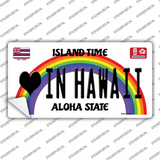 Love In Hawaii Novelty Sticker Decal