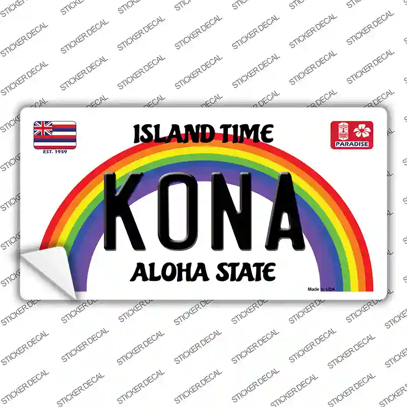 Kona Hawaii Novelty Sticker Decal
