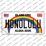 Honolulu Hawaii Novelty Sticker Decal