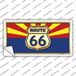 Route 66 Arizona State Flag Novelty Sticker Decal