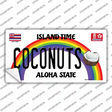Coconuts Hawaii Novelty Sticker Decal