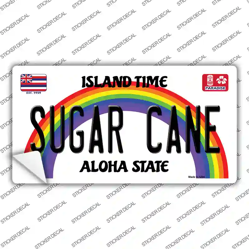 Sugar Cane Hawaii Novelty Sticker Decal