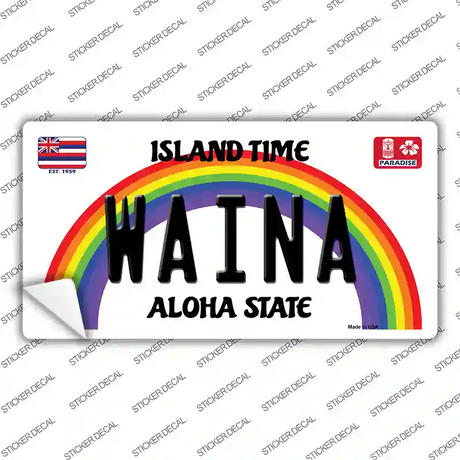 Waina Hawaii Novelty Sticker Decal