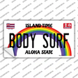 Body Surf Hawaii Novelty Sticker Decal