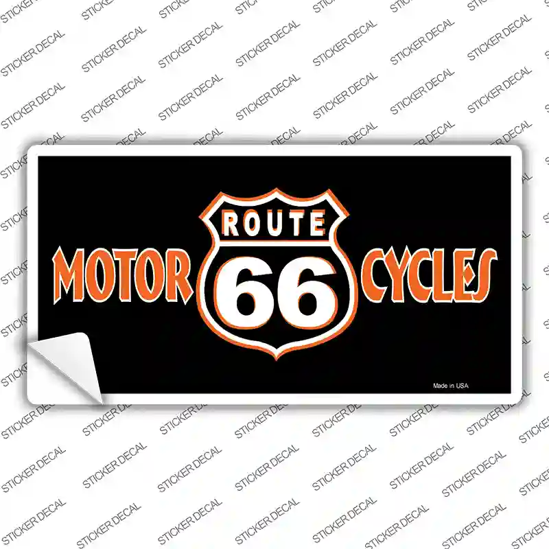 Route 66 Motorcycles Novelty Sticker Decal