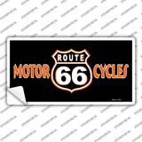 Route 66 Motorcycles Novelty Sticker Decal