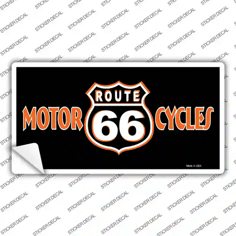 Route 66 Motorcycles Novelty Sticker Decal