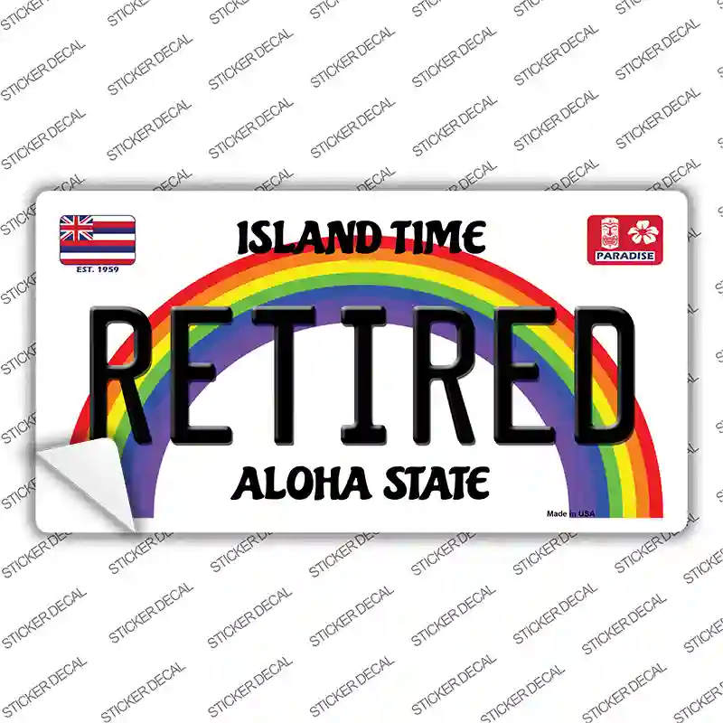 Retired Hawaii Novelty Sticker Decal