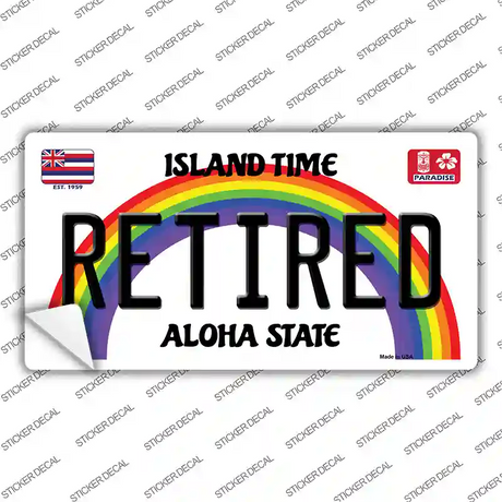 Retired Hawaii Novelty Sticker Decal