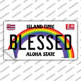 Blessed Hawaii Novelty Sticker Decal