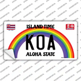 Koa Hawaii Novelty Sticker Decal