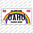 Oahu Hawaii Novelty Sticker Decal