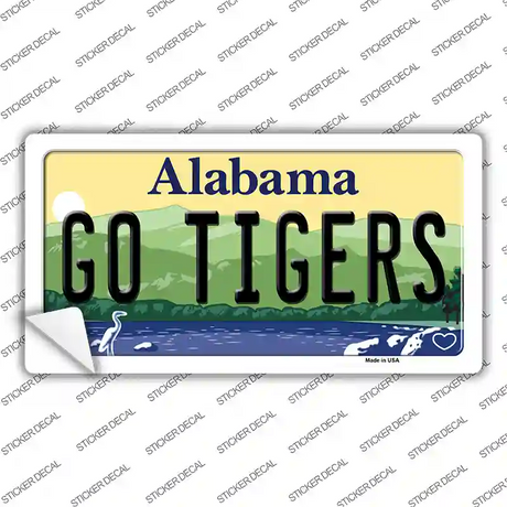 Go Tigers Alabama Novelty Sticker Decal