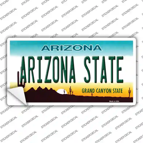 Arizona State Novelty Sticker Decal