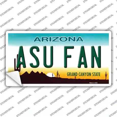 Arizona State Fan Novelty Sticker Decal