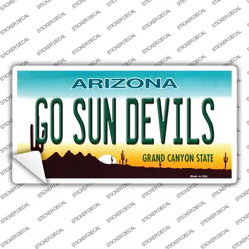 Go Sun Devils Novelty Sticker Decal