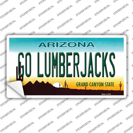 Go Lumberjacks Novelty Sticker Decal