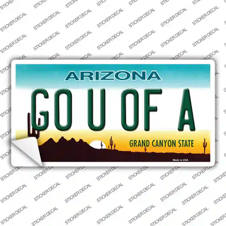 Go Univ of Arizona Novelty Sticker Decal