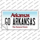 Go Arkansas Novelty Sticker Decal