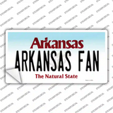 Arkansas Fan Novelty Sticker Decal