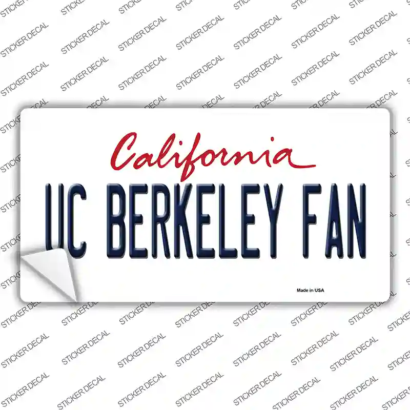 UC Berkeley Fan Novelty Sticker Decal