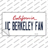 UC Berkeley Fan Novelty Sticker Decal