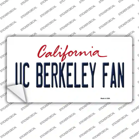 UC Berkeley Fan Novelty Sticker Decal