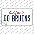 Go Bruins California Novelty Sticker Decal
