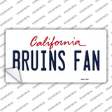 Bruins Fan Novelty Sticker Decal