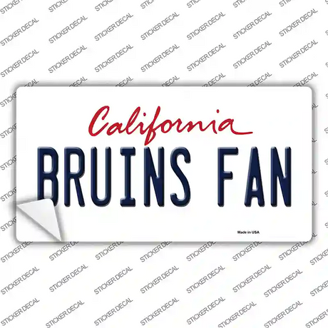 Bruins Fan Novelty Sticker Decal